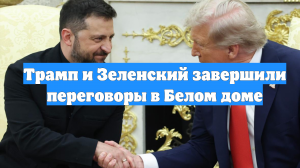 Трамп и Зеленский завершили переговоры в Белом доме