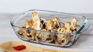 Грибы в соевом соусе в духовке