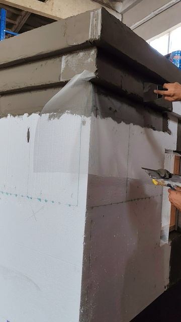 Базовый Армирующий слой на Пенопластом декоративном карнизе смотреть онлайн