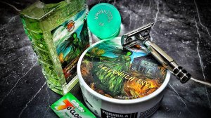 Бритье! Yaqi "Thot" - Gillette "7o'clock" - Yaqi - PAA "Greenwich Envy"
