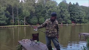 Поимки карпа. Клёвое место, Лосиный остров, верхний водоём.