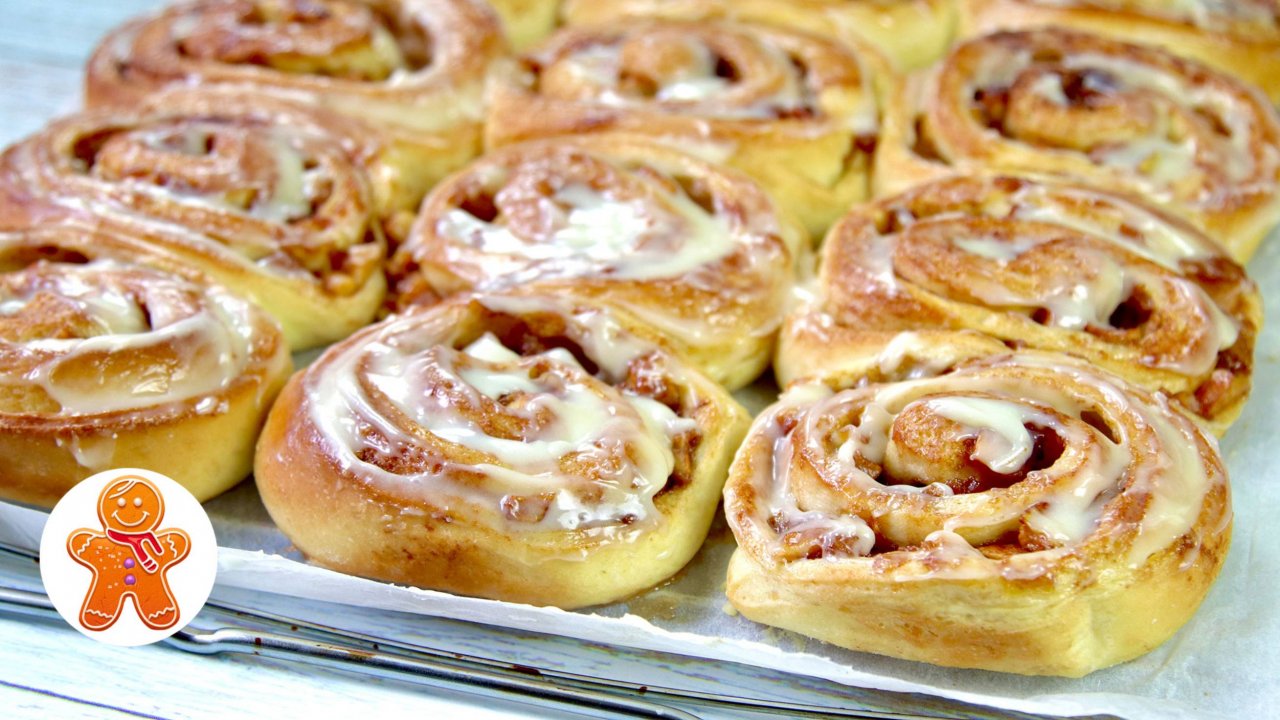 Яблочные Синнабоны 🥧 Очень вкусная домашняя выпечка
