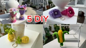 5 поделок из пушистой проволоки 💜💖💞💗