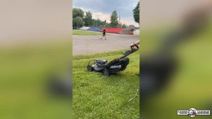 Газонокосилка аккумуляторная самоходная Caiman ENO LMXi(56) в работе. Тест драйв