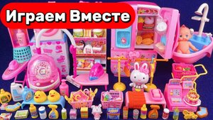 АСМР ИГРУШКИ ИЗ МУЛЬТИКОВ БАРБИ И ХЕЛЛОУ КИТТИ ДЛЯ ДЕТЕЙ 🌸 КУКОЛЬНЫЙ ДОМИК ДЛЯ ДЕВОЧЕК