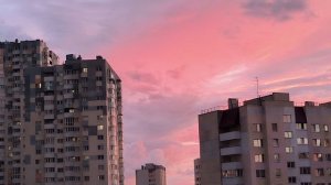 Розовый закат! Санкт-Петербург. Выборгский район.#спб#закат