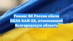 Рожин: ВС России сбили БПЛА RAM-2X, атаковавший Белгородскую область