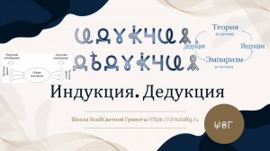 Индукция. Дедукция. ВсеЯСветная Грамота