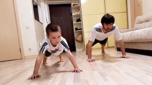 Как научиться отжиматься детям, как правильно отжиматься для детей от пола, push ups!