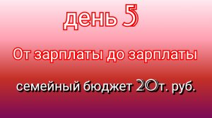От зарплаты до зарплаты//день5