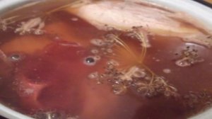 Грудинка, варенная в луковой шелухе