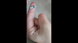 змейка кольцо из бисера