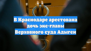 В Краснодаре арестована дочь экс-главы Верховного суда Адыгеи
