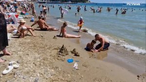 ГЕЛЕНДЖИК Архипо-Осиповка Центральный пляж сегодня 20 августа 2025.Море и погода в Геленджике сейчас