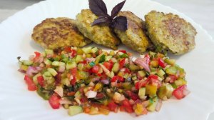 Зелёный ужин из курицы, овощей и зелени!