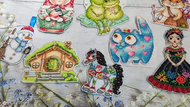 Моя коллекция вышитых пластиковых работ, часть 2. Другие производители смотреть онлайн