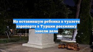 На оставившую ребенка в туалете аэропорта в Турции россиянку завели дело