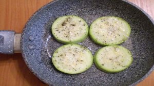 Жареные кабачки кружочками с чесноком