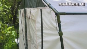Каркас из стеклопластика двухслойной палатки Роснар РП-52 после банных процедур