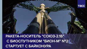 Ракета-носитель "Союз-2.1б" с биоспутником "Бион-М" №2 стартует с Байконура