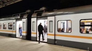 Электропоезда ЭГЭ2ТВ-021 и ЭП2Д-0209, о.п Раменское