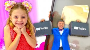 Настя и познавательная история о профессиях и учебе в школе.