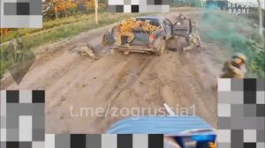 Удары оптоволоконными FPV-дронами по технике Всу в районе н.п. Могрица Сумской области 💥🇷🇺👊