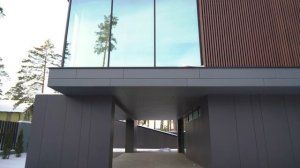 Дом в современной концепции зима