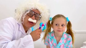 Настя притворяется что у нее стикерная ветрянка. История для детей