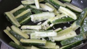 Жареные огурцы с васаби по-корейски