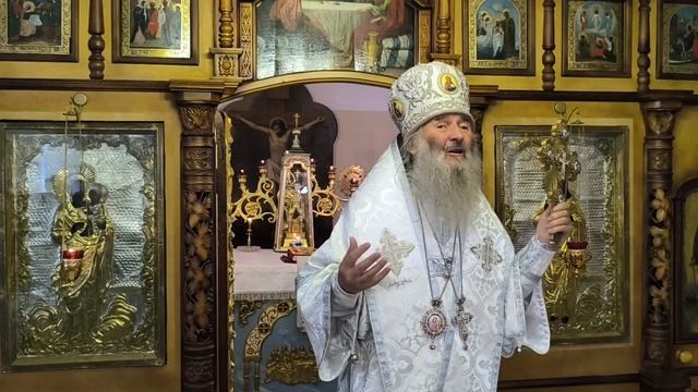 Проповедь митрополита Иоанна в Преображенском крестильном храме с. Семеновка смотреть онлайн