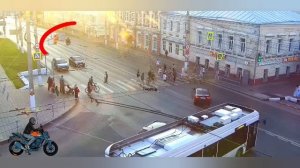 в Чебоксарах мотоциклист сбил пешехода на зебре