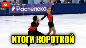 ИТОГИ КОРОТКОЙ ПРОГРАММЫ - Парное Катание. Контрольные Прокаты Юниоров 2025 в Новогорске