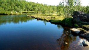 Мурманск.Красивое озерцо в сопках микр-он "Озёрный"