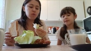 мукбанк с дочей