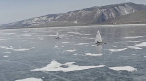 По льду Байкала