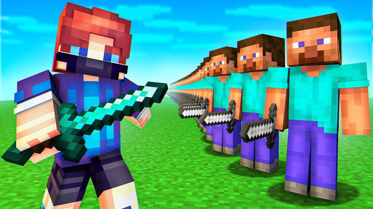 Я Сыграл с ВАМИ 100 Дуэлей в Майнкрафт смотреть онлайн