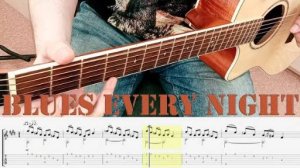 Блюз каждую ночь / Томми Флинт / из учебника "Антология американской акустической гитары"