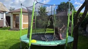 сальто вперёд на батуте