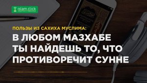 В любом мазхабе ты найдешь то, что противоречит Сунне. Пользы из Сахиха Муслима. Абу Яхья Крымский