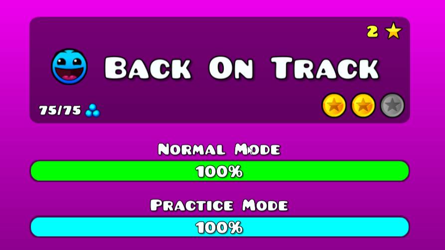 (GEOMETRY DASH) BACK ON TRACK! смотреть онлайн