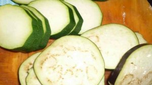 Жареные кабачки и баклажаны