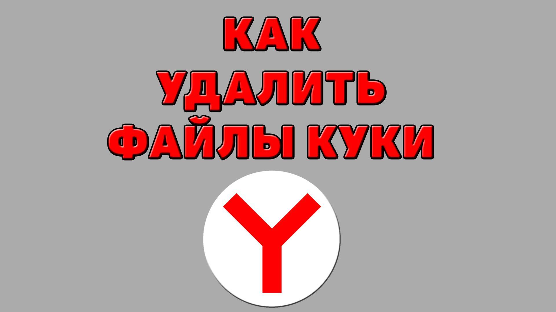 Как удалить файлы куки в Яндекс браузере