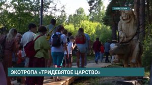 Новая экологическая тропа появилась в парке деревянных скульптур «Лукоморье» в Савватеевке