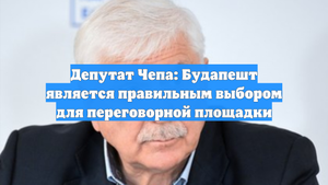 Депутат Чепа: Будапешт является правильным выбором для переговорной площадки