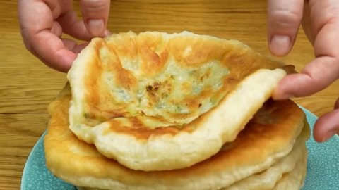 Лепешки с картофельной начинкой