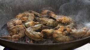 Жареные креветки (острые)