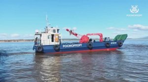 Cамоходный плашкоут «Берингия» пополнил флот Северо-Восточного бассейнового филиала