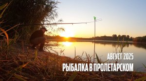 Рыбалка в Пролетарском 17.08.25