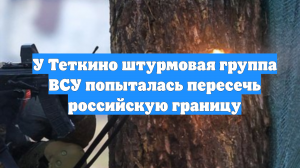 У Теткино штурмовая группа ВСУ попыталась пересечь российскую границу